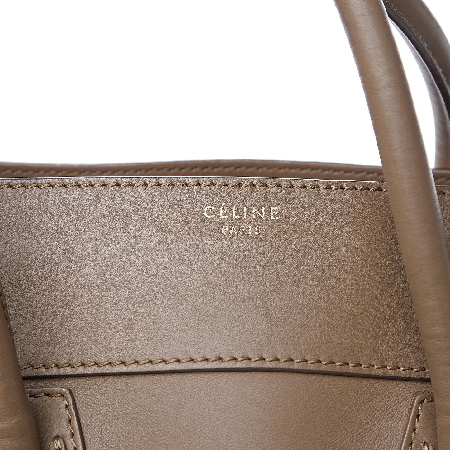 Smooth Calfskin Large Luggage Camel