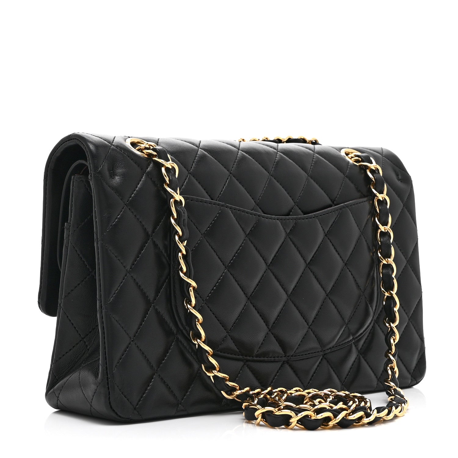 Chanel Lambskin Quilted Medium Double Flap Black 3 of 10
