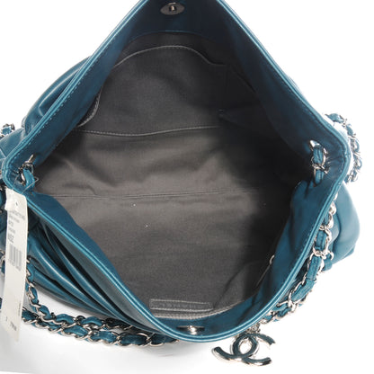 Chanel Lambskin Large Sharpei Shoulder Bag Turquoise 5 of 7