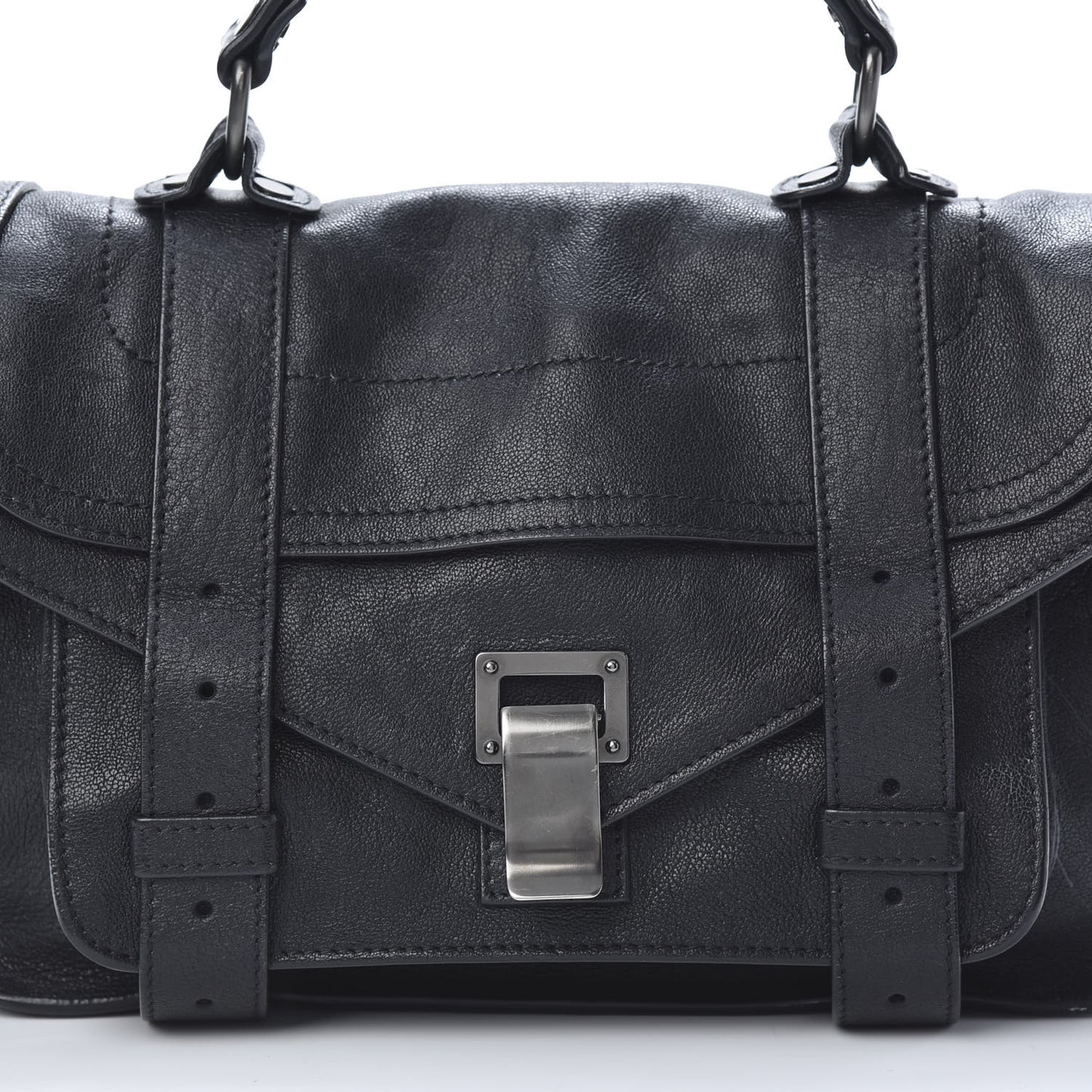 Lambskin Tiny PS1 Satchel Black