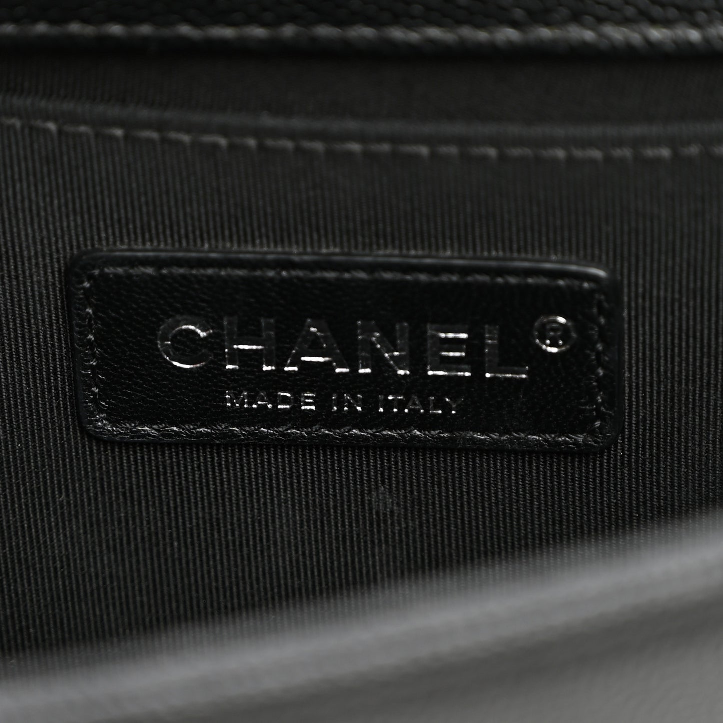 Caviar Quilted Small Boy Flap Black