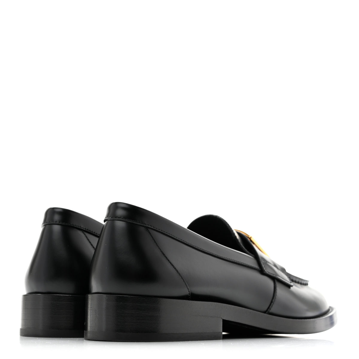 Chanel Shiny Calfskin CC Loafers Black White 37 Black White 5 of 10