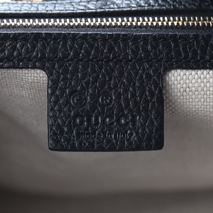 Gucci Pebbled Calfskin Medium Soho Chain Shoulder Bag Black 6 of 9