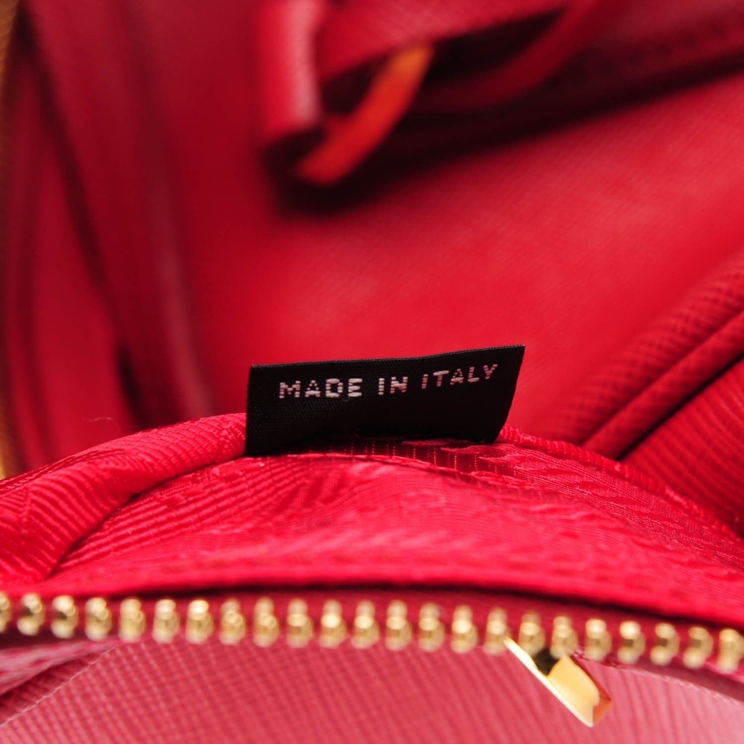 Prada Saffiano Lux Bowler Fuoco 9 of 10