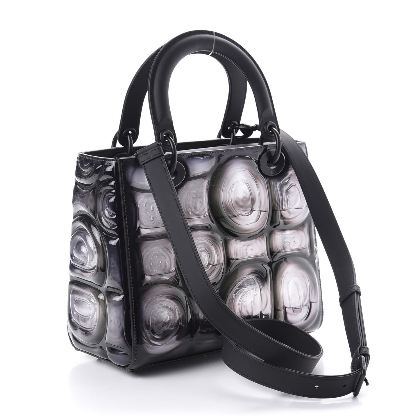 Ultra Matte Calfskin PVC Medium Kohei Nawa Lady Art Black