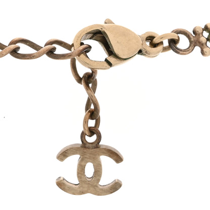 Chanel Double Chain CC Necklace Gold Silver 4 of 5