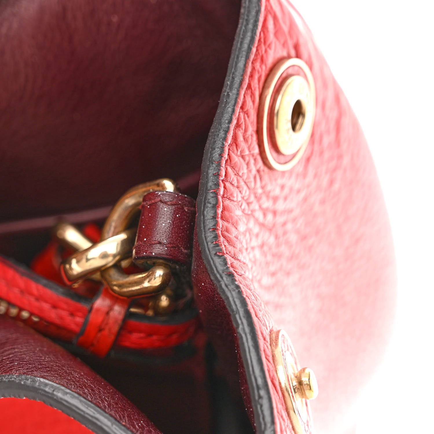 Christian Dior Calfskin Medium Diorissimo Tote Red 14 of 19