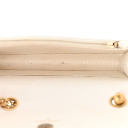 Chanel Lambskin Quilted Pillow Crush Flap Phone Holder With Chain White 5 of 15