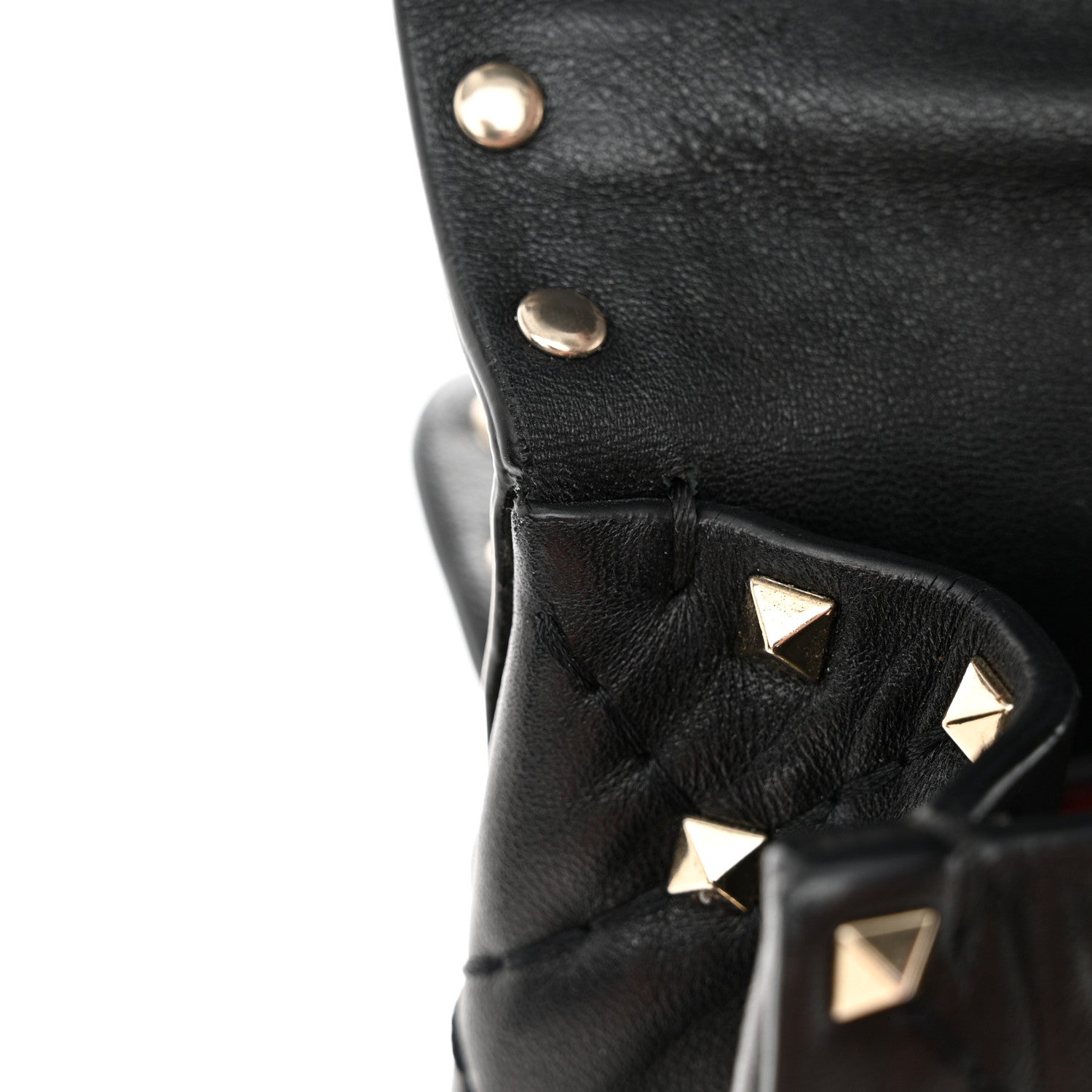 Valentino Garavani Nappa Medium Rockstud Spike Shoulder Bag Black 12 of 12
