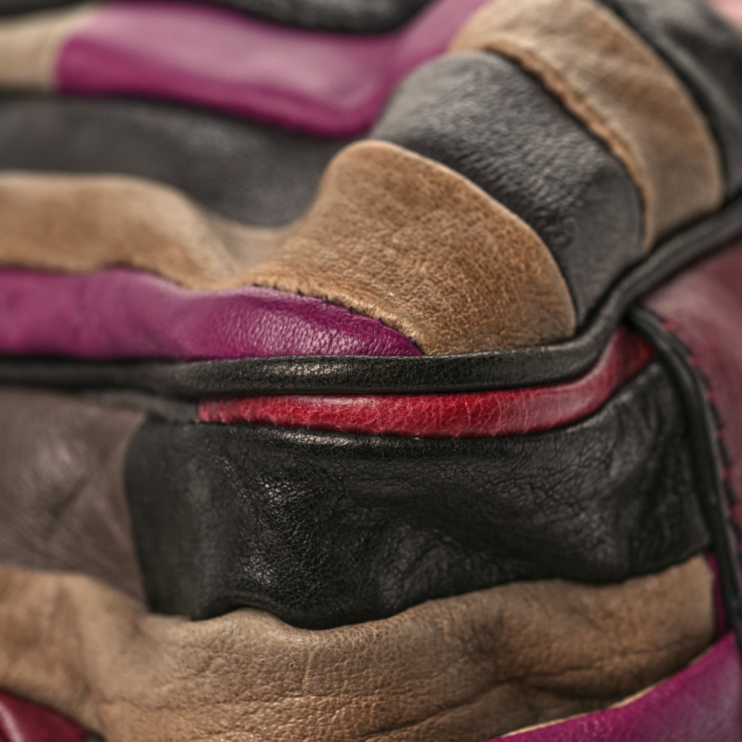 Nappa Large Patchwork Tote Amarena
