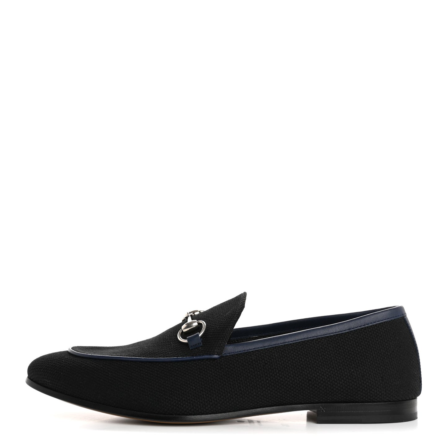 Canvas Horsebit Mens Jordaan Loafers 10.5 Black Blue Agata