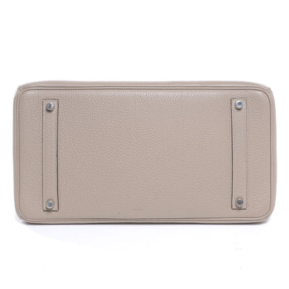 Hermes Taurillon Clemence Birkin 35 Gris Tourterelle 4 of 8