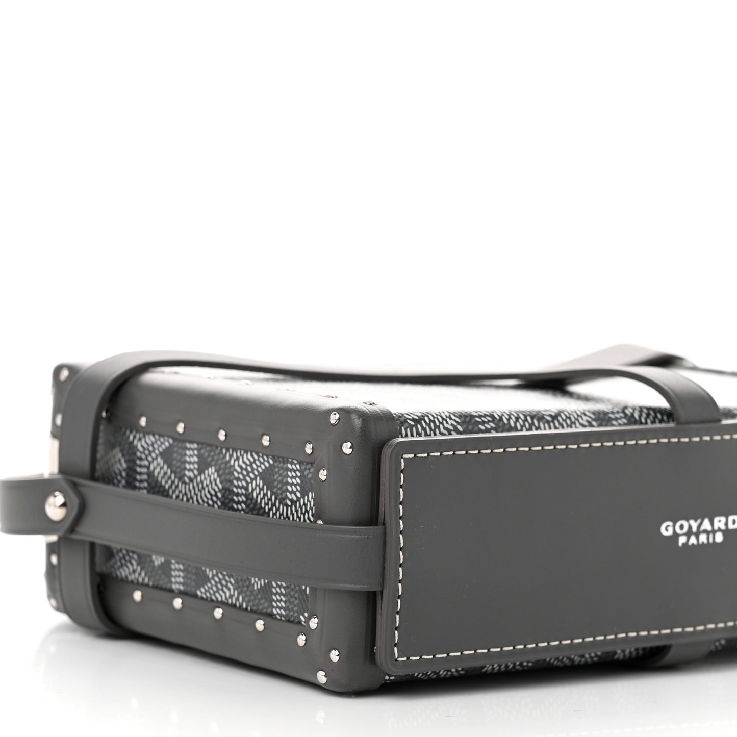 Goyardine Minaudiere Trunk Bag Grey
