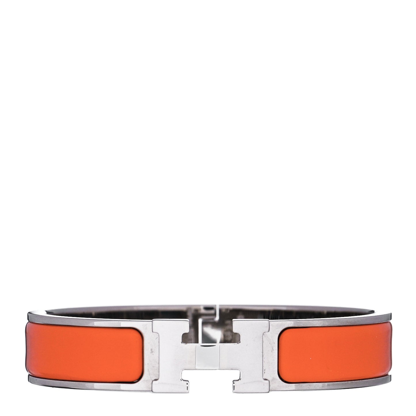 Enamel Narrow Clic Clac H Bracelet PM Orange