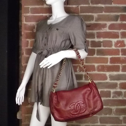 Chanel Lambskin Rock and Chain Flap Red 2 of 9