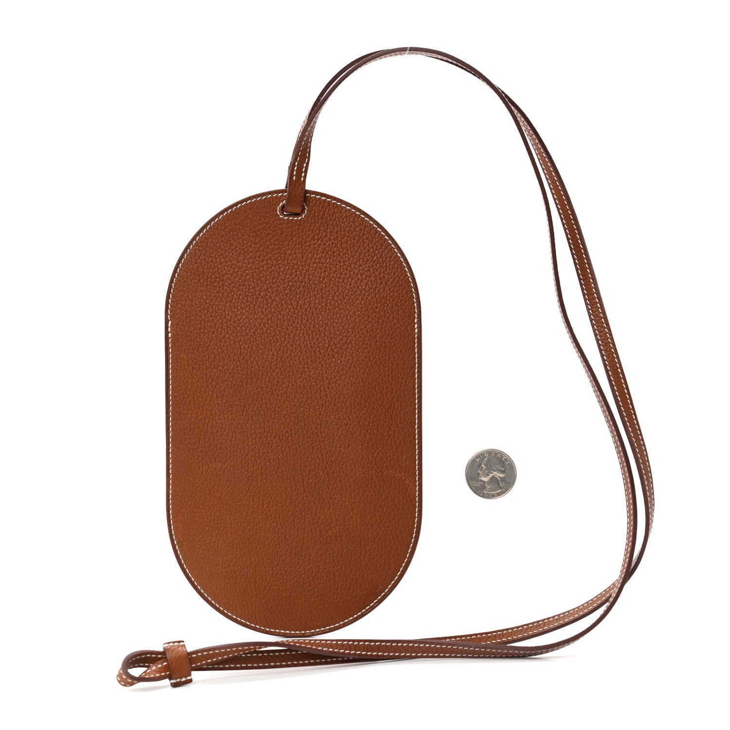 Hermes Barenia Faubourg In-The-Loop Phone To Go GM Case Fauve 2 of 10