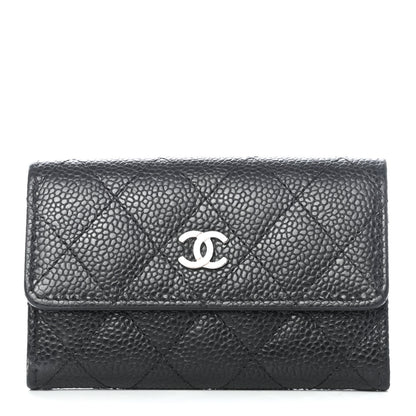 Chanel Caviar Quilted Flap Card Holder Black 1 of 4