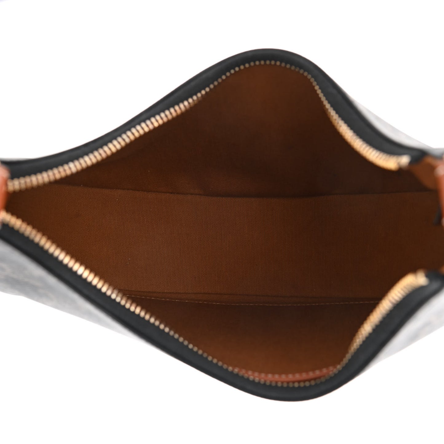 Triomphe Canvas Calfskin Ava Shoulder Bag Tan
