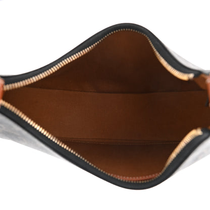 Celine Triomphe Canvas Calfskin Ava Shoulder Bag Tan 5 of 11