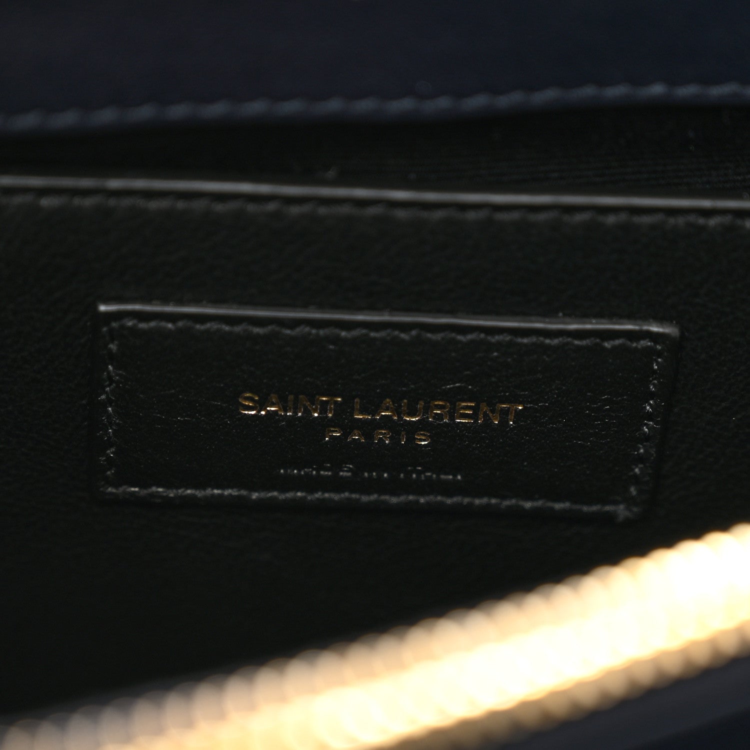 Saint Laurent Suede Calfskin Y Quilted Monogram Small Loulou Chain Satchel Deep Marine 8 of 10