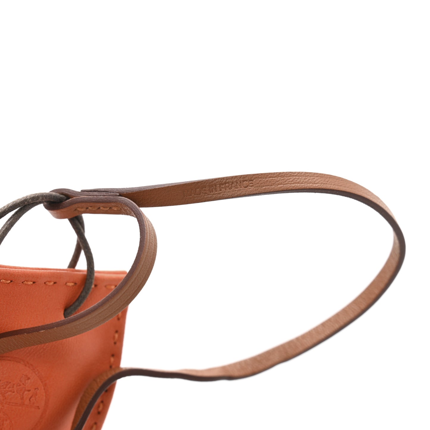 Milo Lambskin Swift Shopping Bag Charm Feu Gold