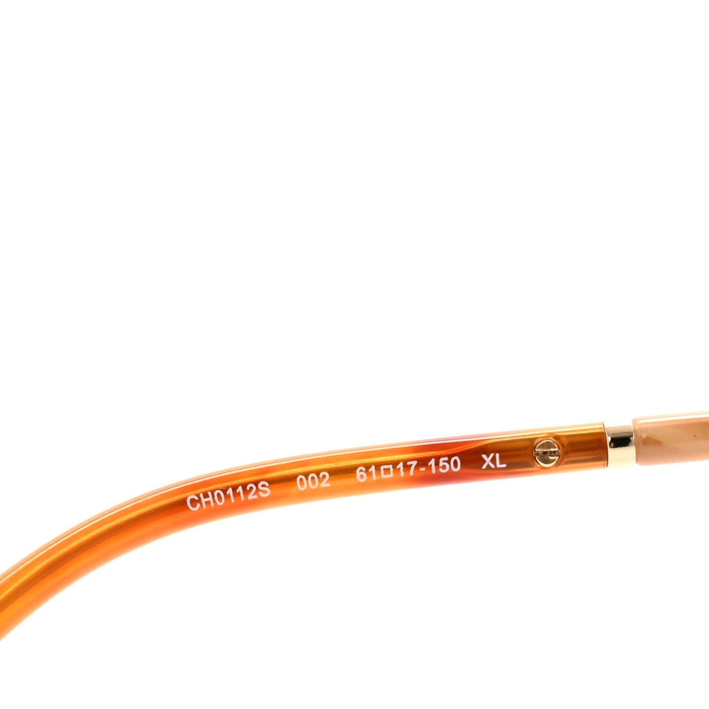 Metal Round Sunglasses CH0112S Gold Brown