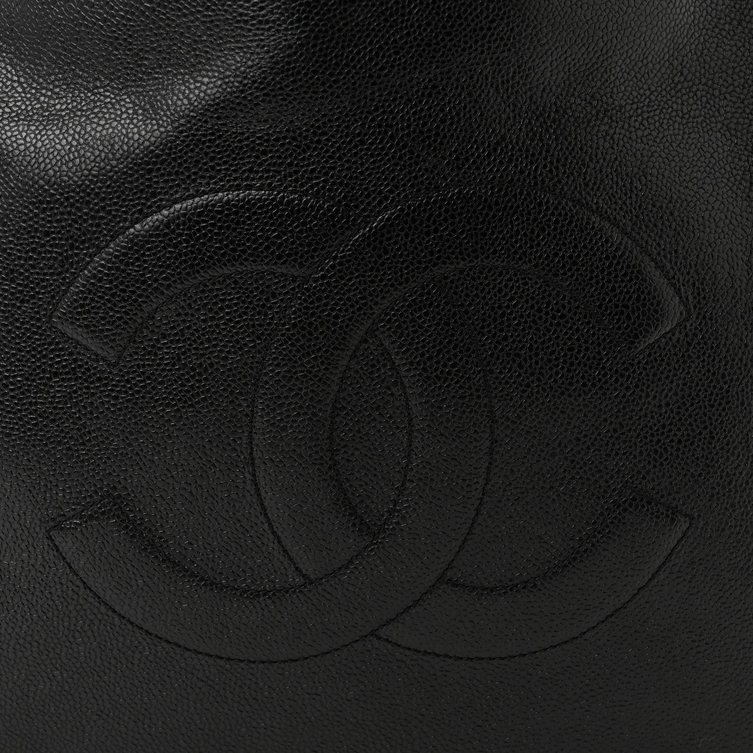 Chanel Caviar Large CC Shoulder Bag Black 9 of 14