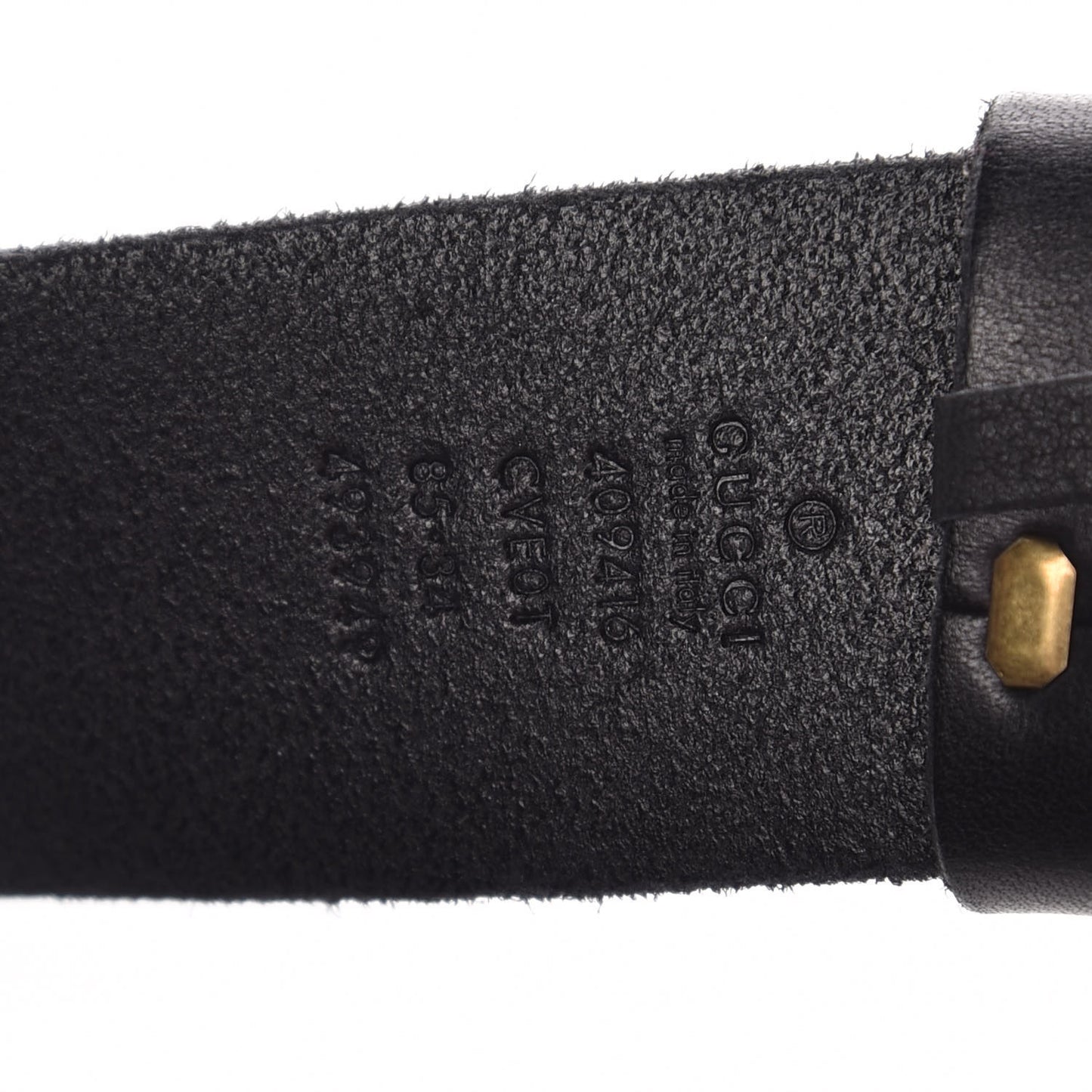Faded Calfskin Double G 40mm Belt 85 34 Black