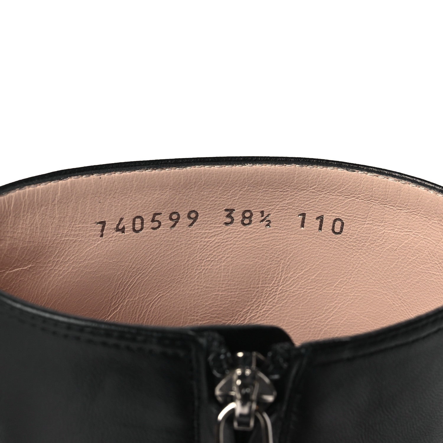 Gucci Nappa Platform Charlotte Ankle Boots 38.5 Black 9 of 10