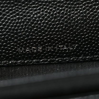 Chanel Caviar Quilted Boy Flap Card Holder Black 7 of 12
