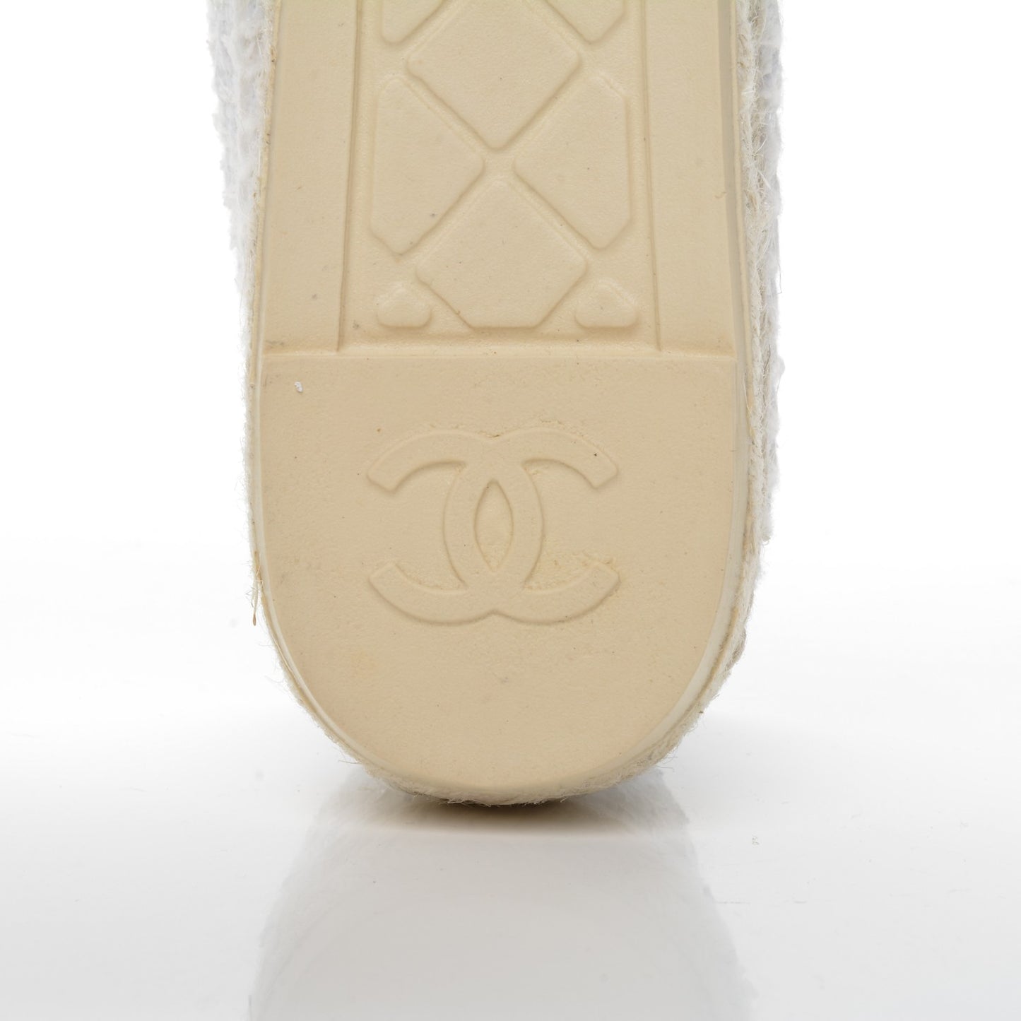 Tweed Patent CC Espadrilles 37 White