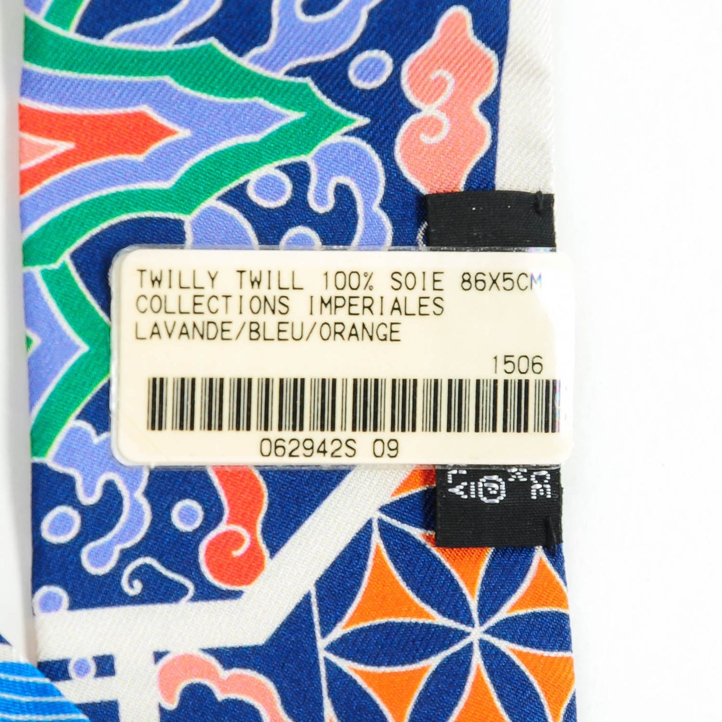 Silk Collections Imperiales Twilly Lavande Bleu Orange