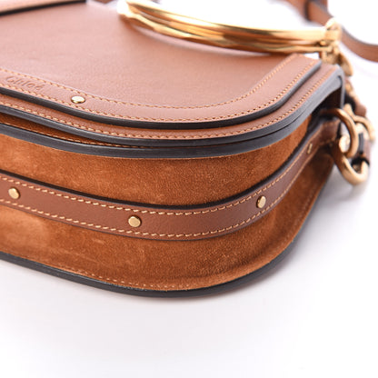 Chloe Calfskin Suede Small Nile Bracelet Bag Caramel 7 of 7