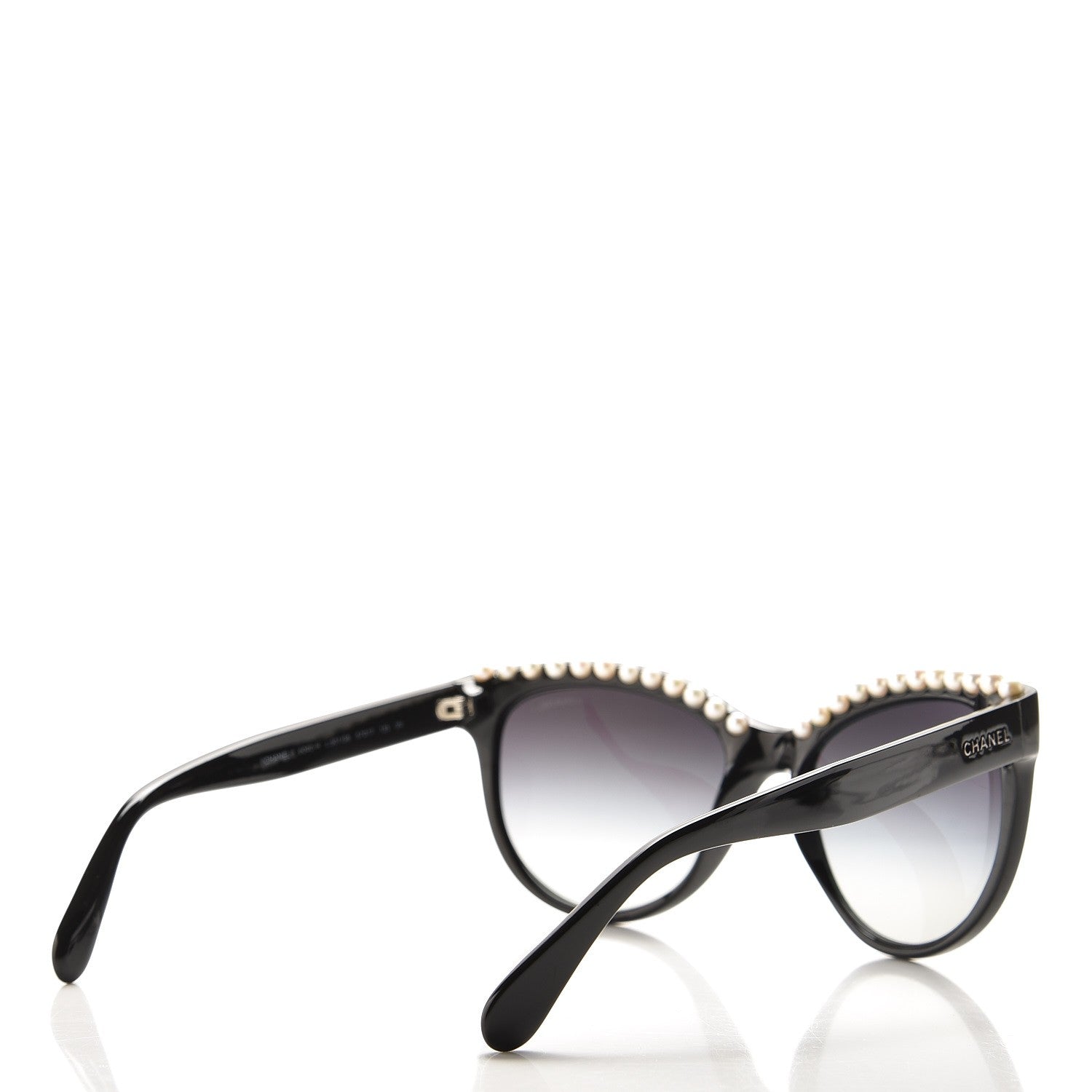 Chanel Freshwater Cultured Pearl Butterfly Sunglasses 6040-H Black 4 of 9
