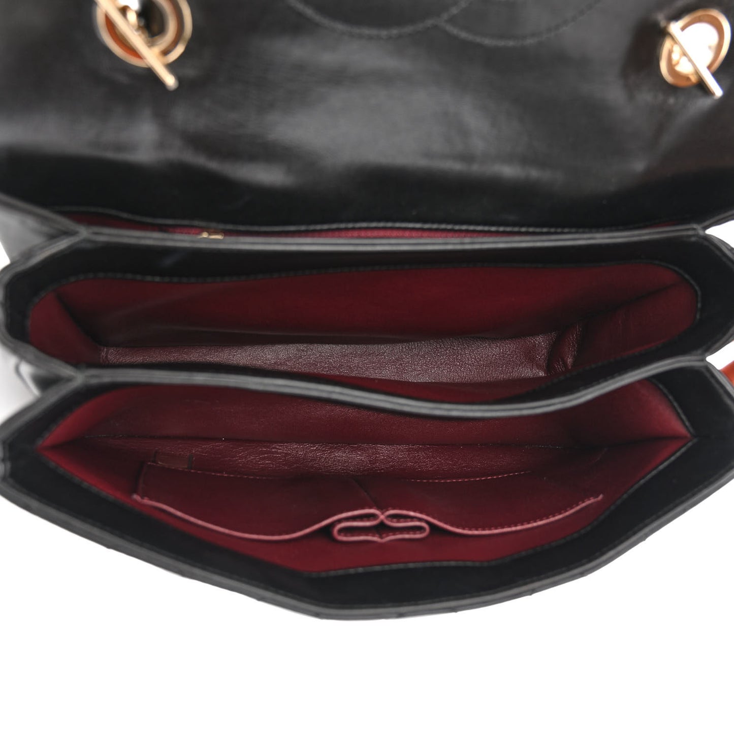 Lambskin Quilted Medium Trendy CC Flap Dual Handle Bag Black
