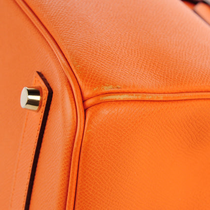 Hermes Epsom Birkin 35 Orange 8 of 24