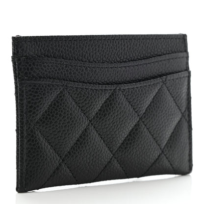Chanel Caviar Quilted Card Holder Black 3 of 9