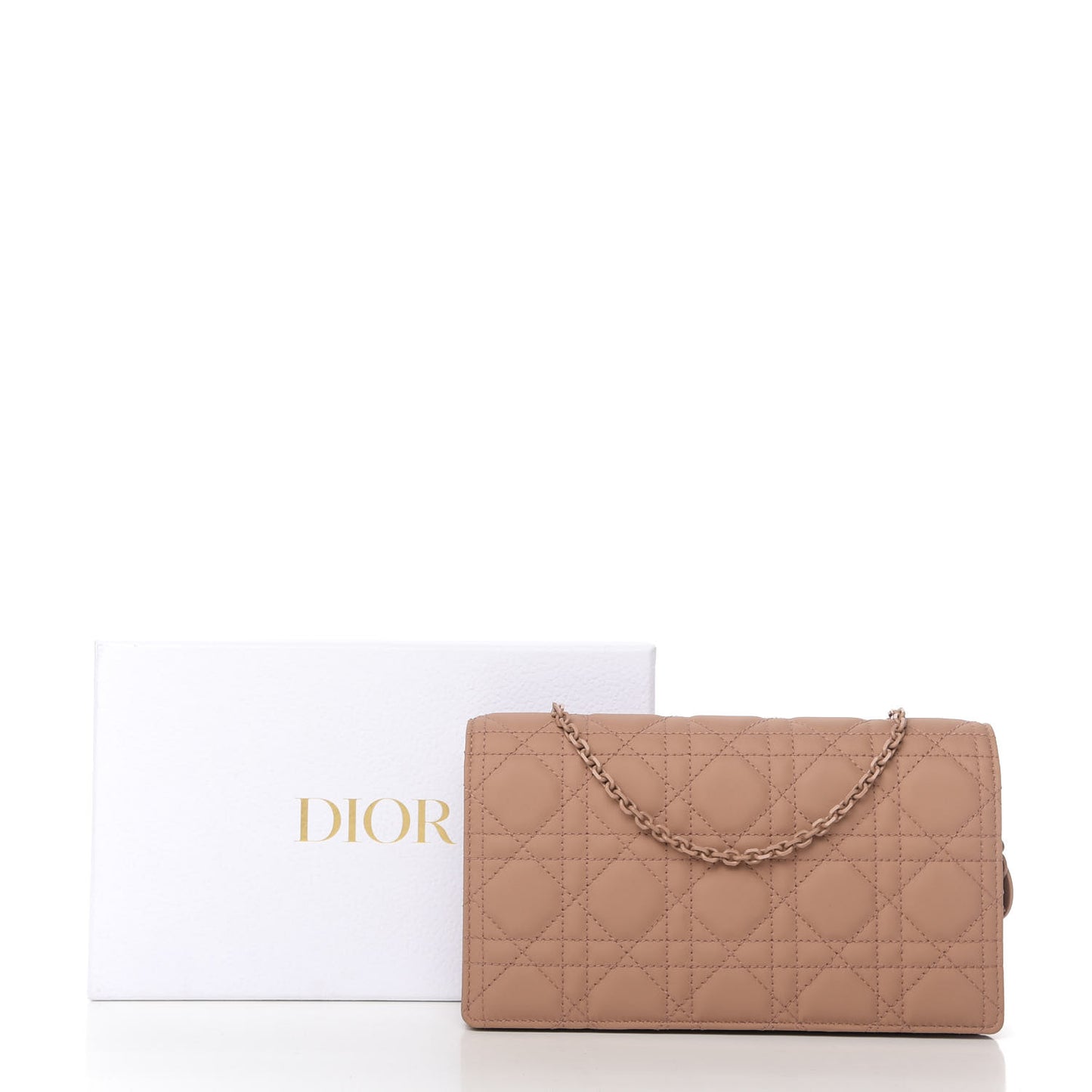 Ultra Matte Calfskin Cannage Lady Dior Clutch Fard