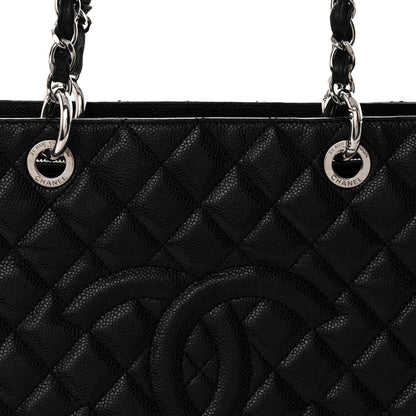 Chanel Caviar Quilted Grand Shopping Tote GST Black 8 of 10