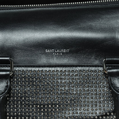 Saint Laurent Leather Studded Duffle 6 Black 7 of 8