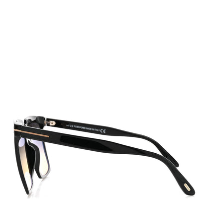 Tom Ford Acetate Sabrina Square Sunglasses TF764 Black 6 of 14