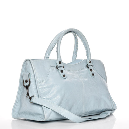 Balenciaga Agneau Classic Hardware Part Time Bleu Dragee 4 of 8