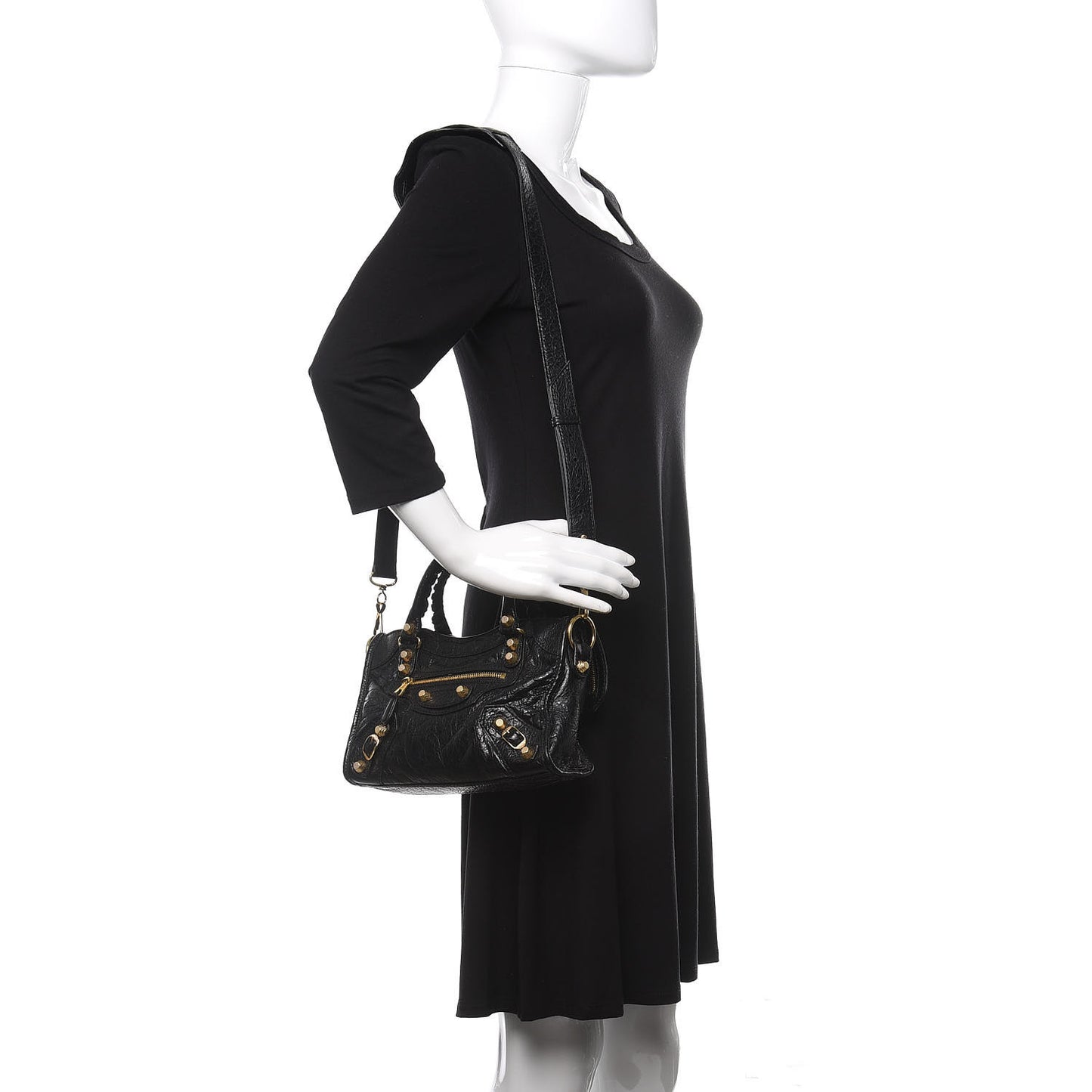 Agneau Giant 12 Gold Hardware Mini City Black