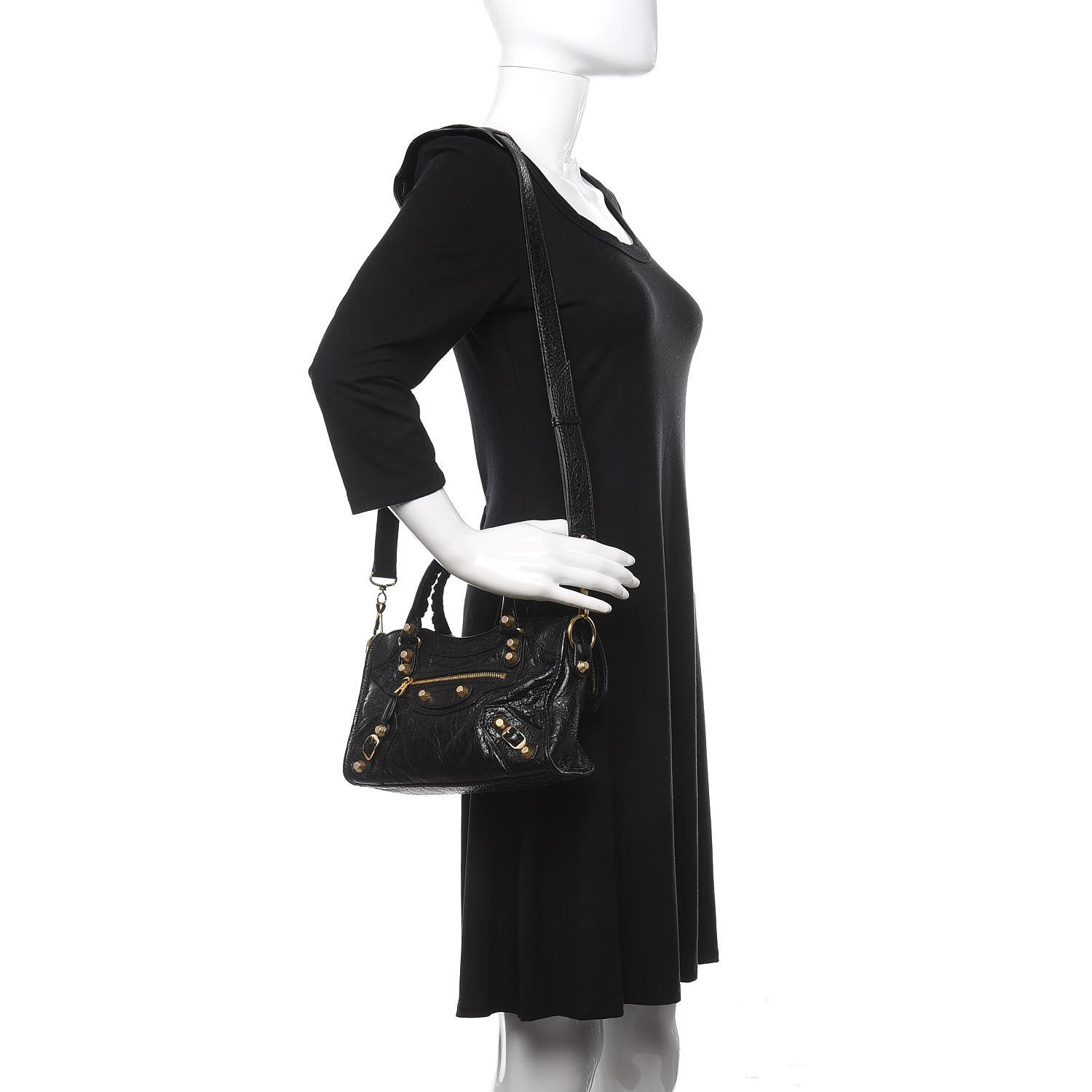 Balenciaga Agneau Giant 12 Gold Hardware Mini City Black 2 of 10
