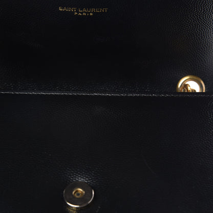 Saint Laurent Grain De Poudre Small Monogram Kate Satchel Black 11 of 18