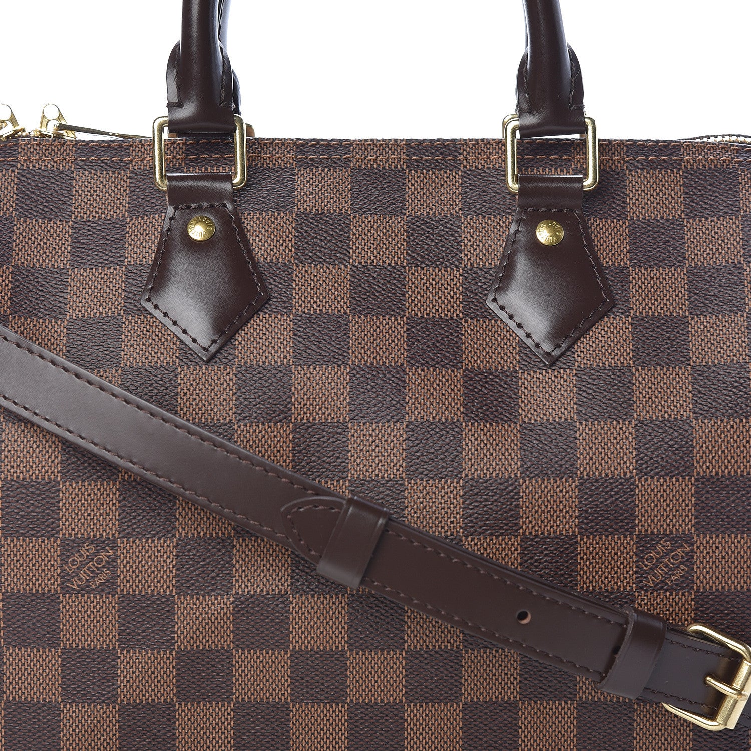 Louis Vuitton Damier Ebene Speedy Bandouliere 25 8 of 10