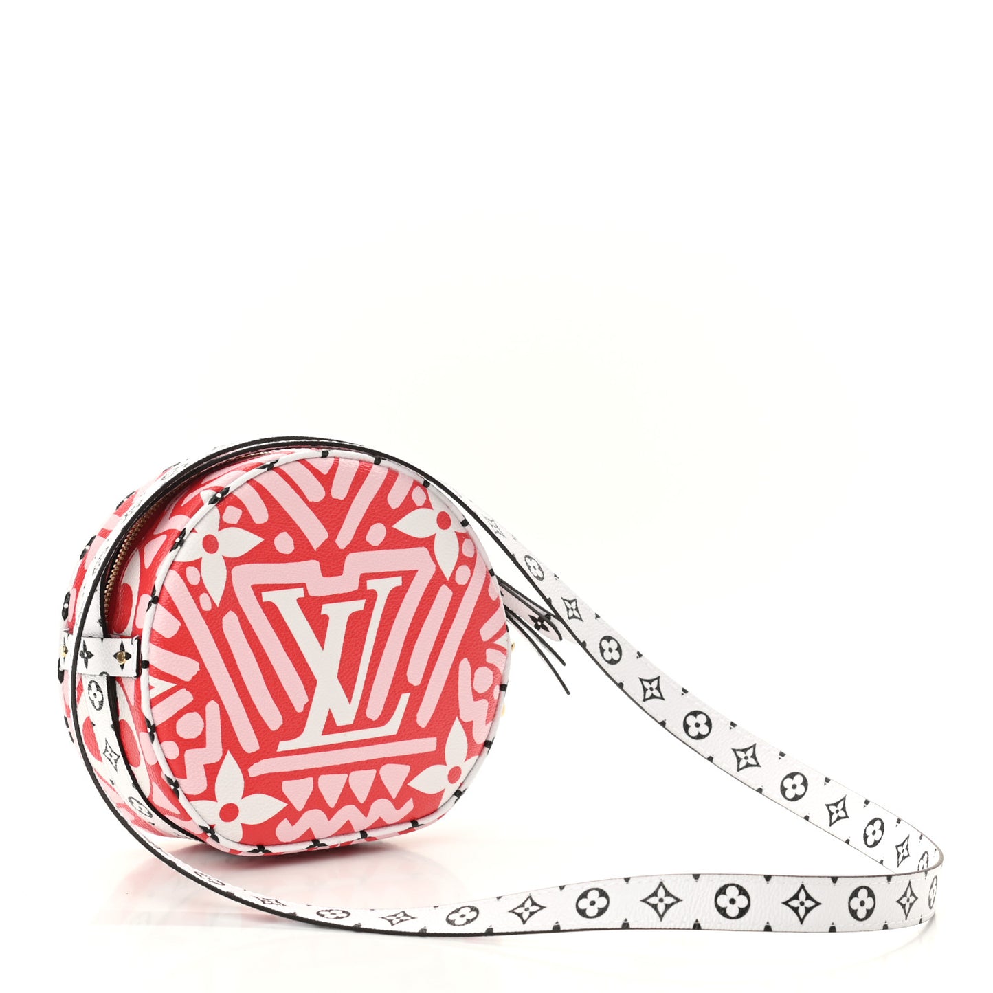 Monogram Giant Crafty Boite Chapeau Souple PM Rouge Rose Creme