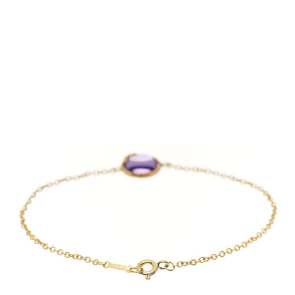Tiffany 18k Yellow Gold Amethyst Paloma Picasso Olive Leaf Bracelet 3 of 5
