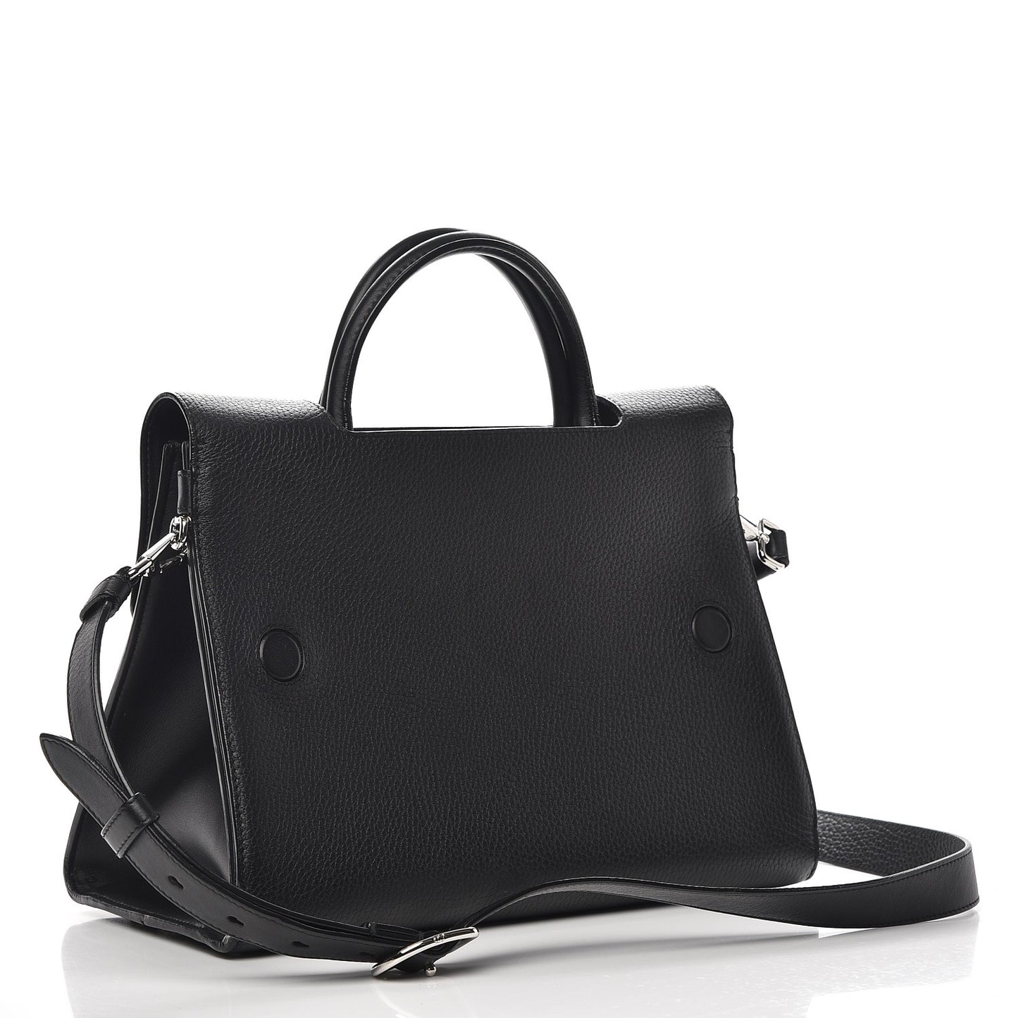 Grained Calfskin Medium Diorever Flap Black