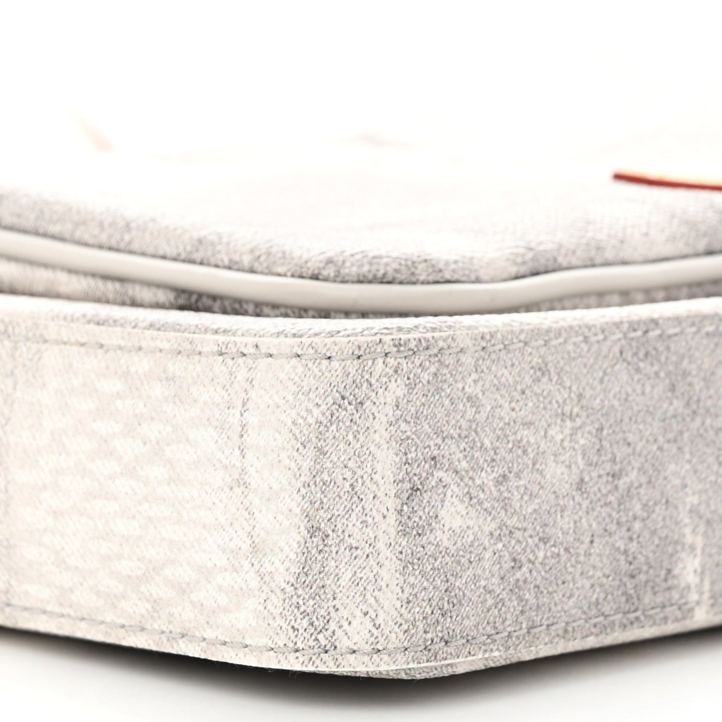 Damier Salt Trio Messenger Stone Grey